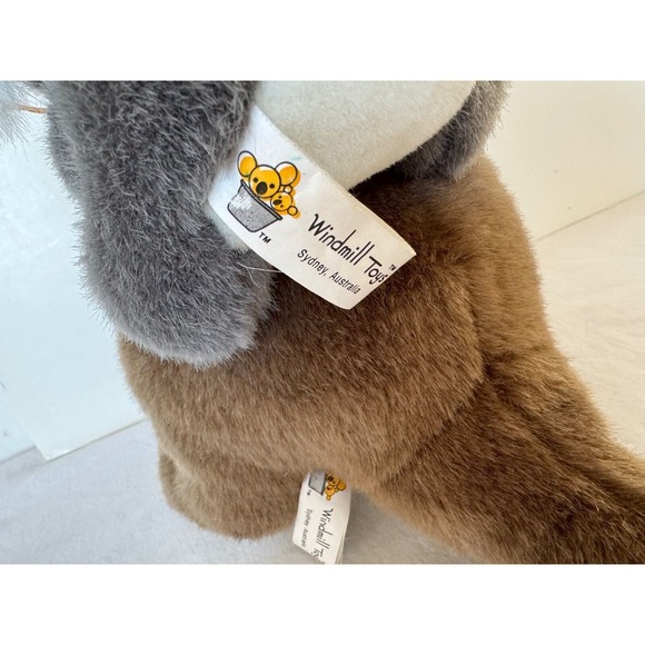 Plush Kangaroo Mama with Baby in Pouch w Koala on Back Windmill Toys Stuffed - Picture 4 of 7